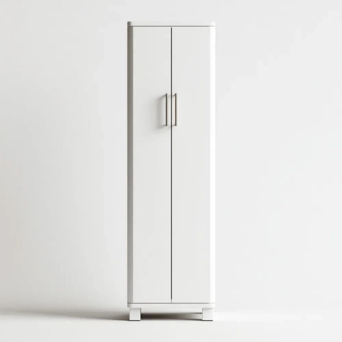Biała metalowa szafa do przechowywania 180 × 60 × 40 cm, 2-drzwiowa