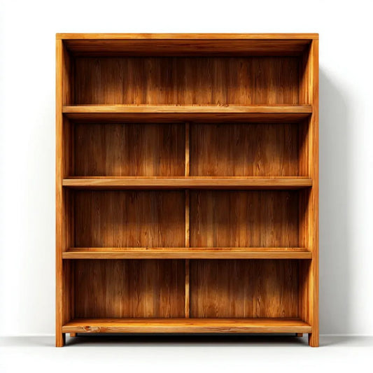 Regał biblioteczny z litego drewna sosnowego, miodowy brąz, 80 × 30 × 180 cm